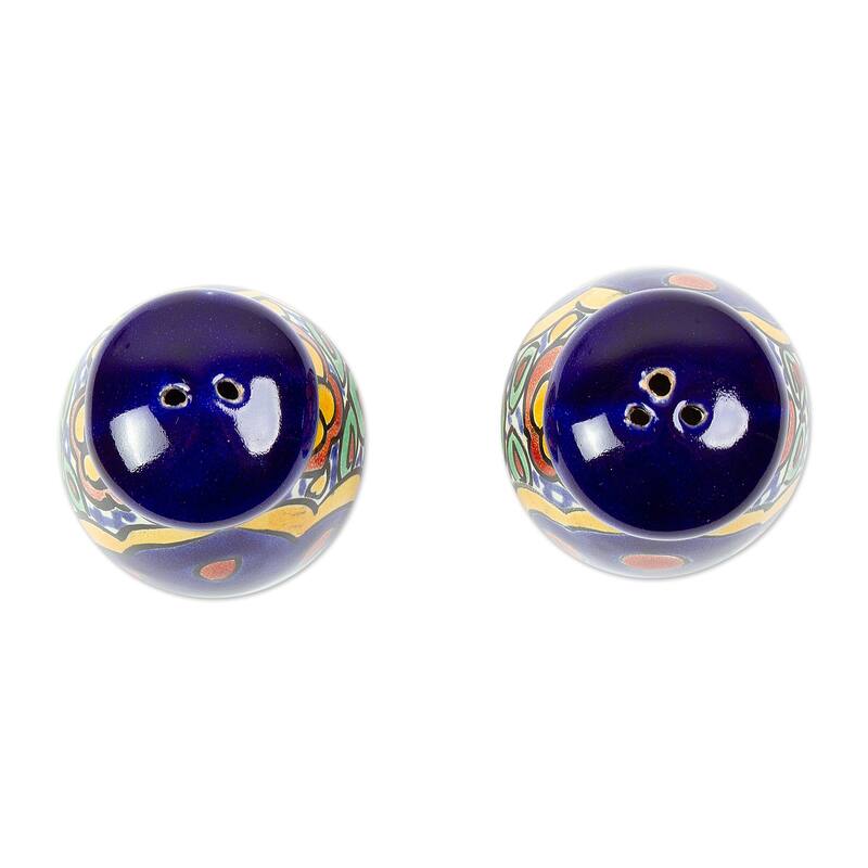 Novica Handmade Hidalgo Fiesta Ceramic Salt And Pepper Shakers (Pair)