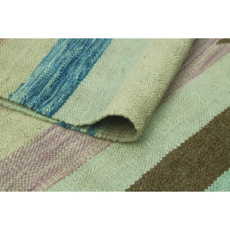 Noori Rug Sun Faded Flatweave Nezha Brown/Ivory Rug - 6'6" x 9'8"