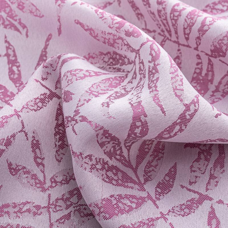 Liana Leaves Woven Jacquard Window Curtain