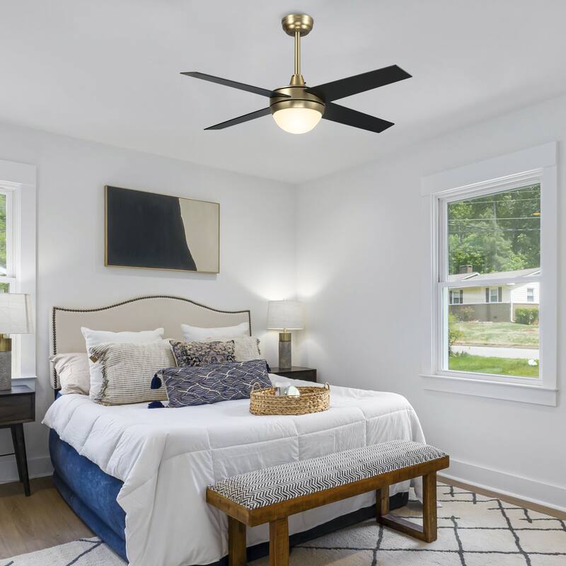 CARRO Norfolk 48" Indoor Smart Ceiling Fan with LED Light and Wall Control