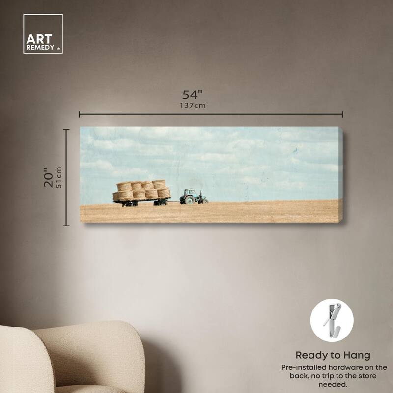 Truck Panoramic Canvas by Art Remedy, Gallery Wrapped