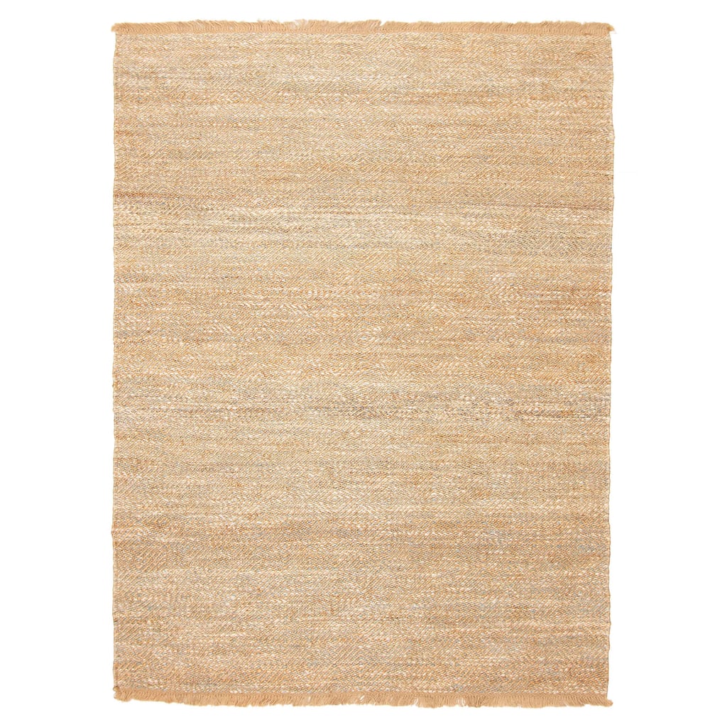 ECARPETGALLERY Flat-Weave Palas Denizli Brown Jute Kilim - 5'7 x 7'5