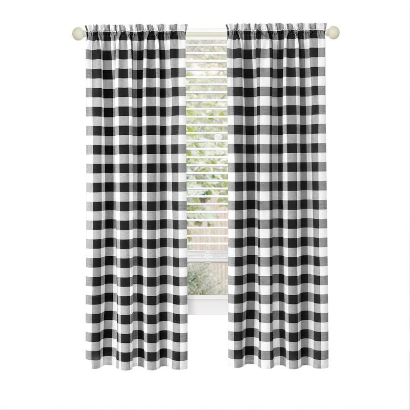Hunter Rod Pocket Window Curtain Panel