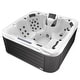 preview thumbnail 1 of 7, Buenospa Hollywood 5 - Person 51 - Jet Hot Tub, Ice White, Gray with Ozone and LED Lights White