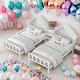 preview thumbnail 1 of 16, Kids and Baby Double Twin Size Platform Bed With House-shaped Headboard,A Nightstand White