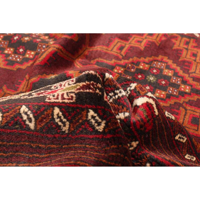 ECARPETGALLERY Hand-knotted Teimani Dark Brown Wool Rug - 3'8 x 6'1