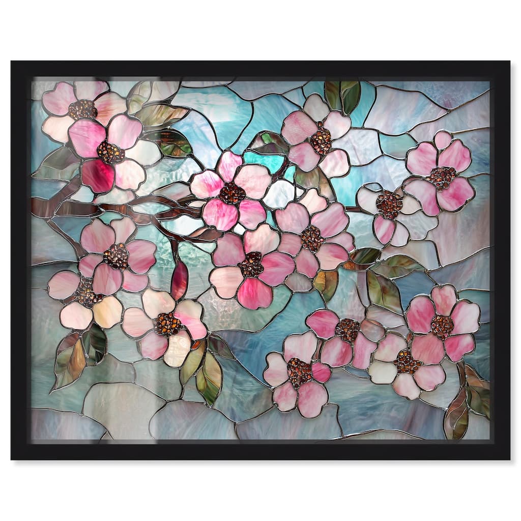Shimmering Spring Blossoms II Shadowbox by Art Remedy