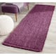 SAFAVIEH Jerneja Handmade Solid Chunky Jute Area Rug - 10' Runner - Purple
