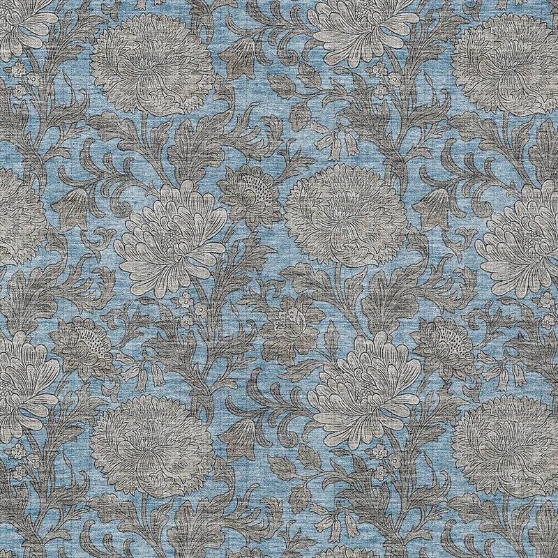 HomeRoots Floral Transitional Rectangle Outdoor Rug