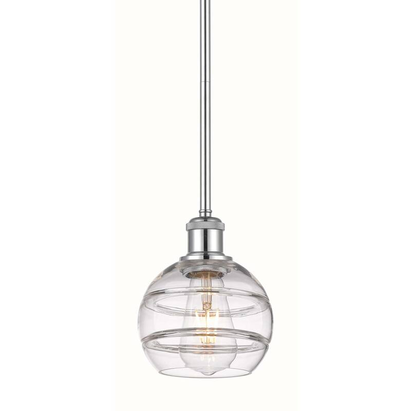 Innovations Lighting 516-1S-8-6 Rochester Pendant Rochester 6" Wide - Polished Chrome / Clear