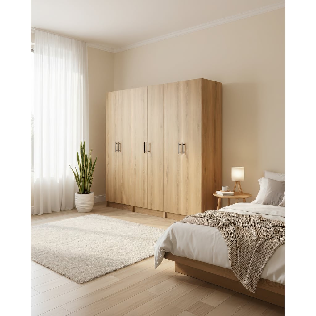 Modex Multi-Purpose Utility Storage Cabinet (3-Piece Set) - W 94.5″ × D 15.7″ × H 70.9″