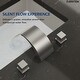 preview thumbnail 32 of 34, Double Handle Waterfall Bathroom Faucet with Pop-up Drain,Widespread 3 Hole Bathroom Sink Faucet