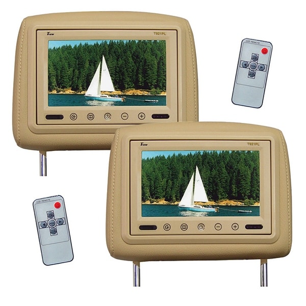 Tview t921pl-tn tview 9 tft lcd monitor in headrest ir trans tan