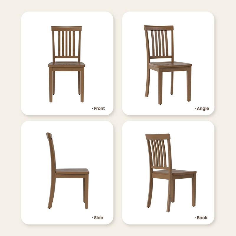 RENEWLINE Set of 2 Spindle High-Back Dining Chairs， Elegant and Comfortable Seating for Dining Rooms