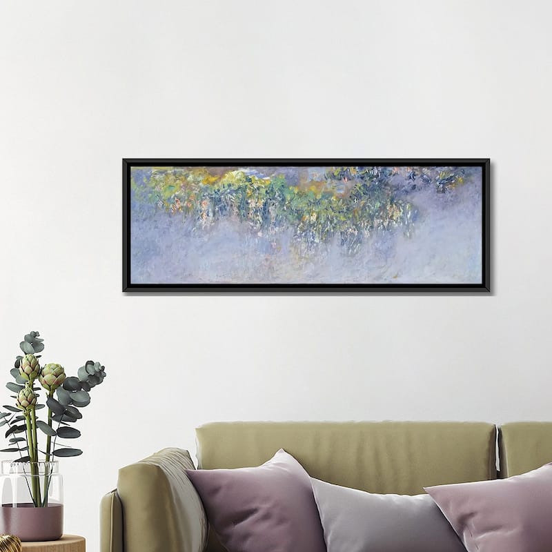 iCanvas "Wisteria, 1919-20 " by Claude Monet Framed Canvas Print