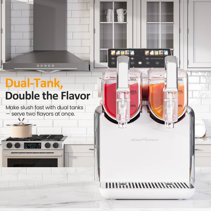 Dual-Tank Slushie Maker with Rapid Chill Technology & 5 Drink Settings