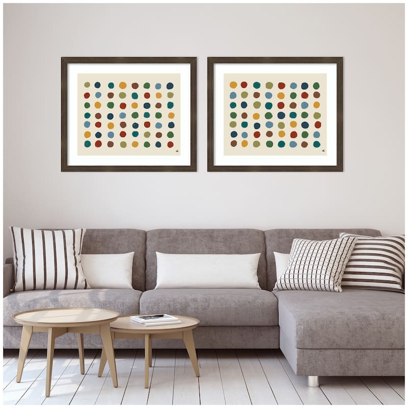 Kate and Laurel Meditation No. 3 2 Piece Framed Wall Art Print Set by Kelly Knaga