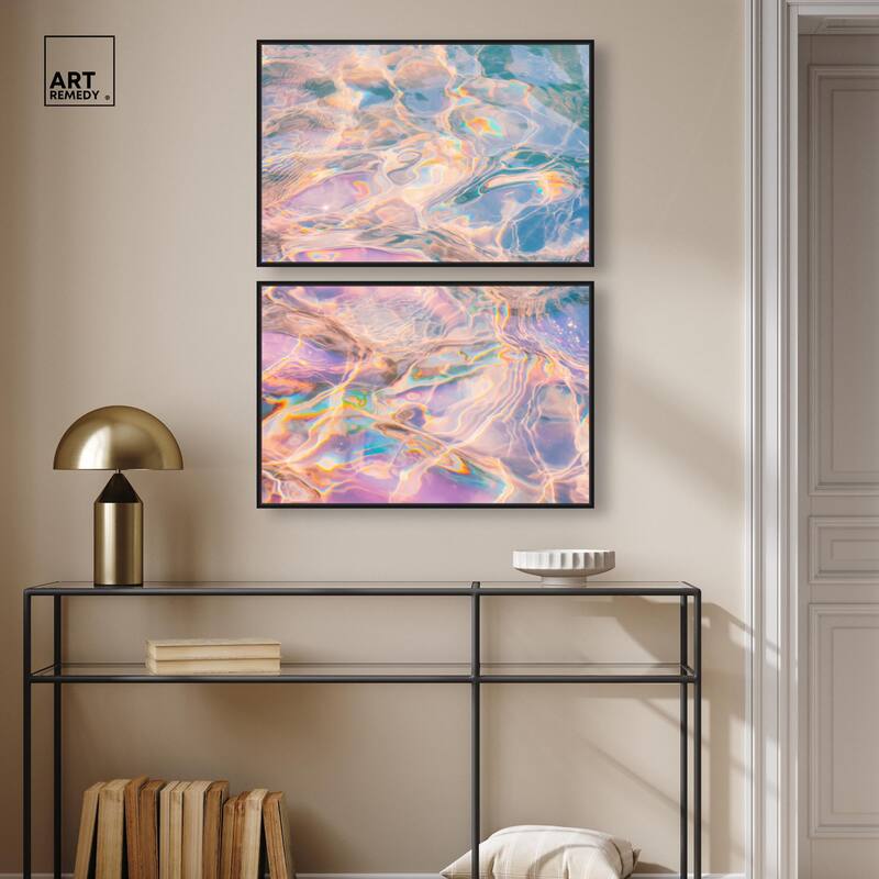 Metallic Drift II Canvas Set of 2 by Art Remedy