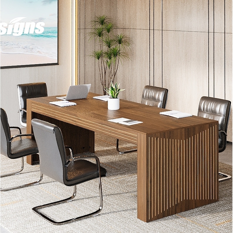 6.6 ft Conference Table, 78.7" Large Office Meeting Table for 6-8