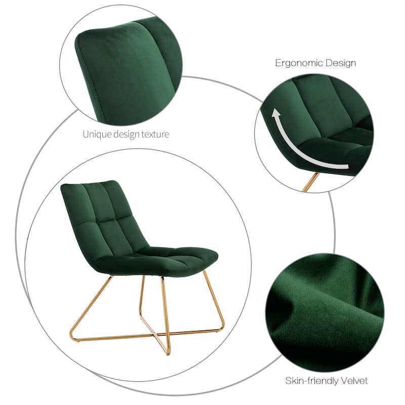 Retro 22” Width Leisure Lounge Vanity Accent Chair