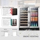 preview thumbnail 14 of 19, Lanbo Wine and Beverage Cooler, 30 Inch Compressor Under Counter Wine and Beverage Fridge, 33 Bottle and 70 Can