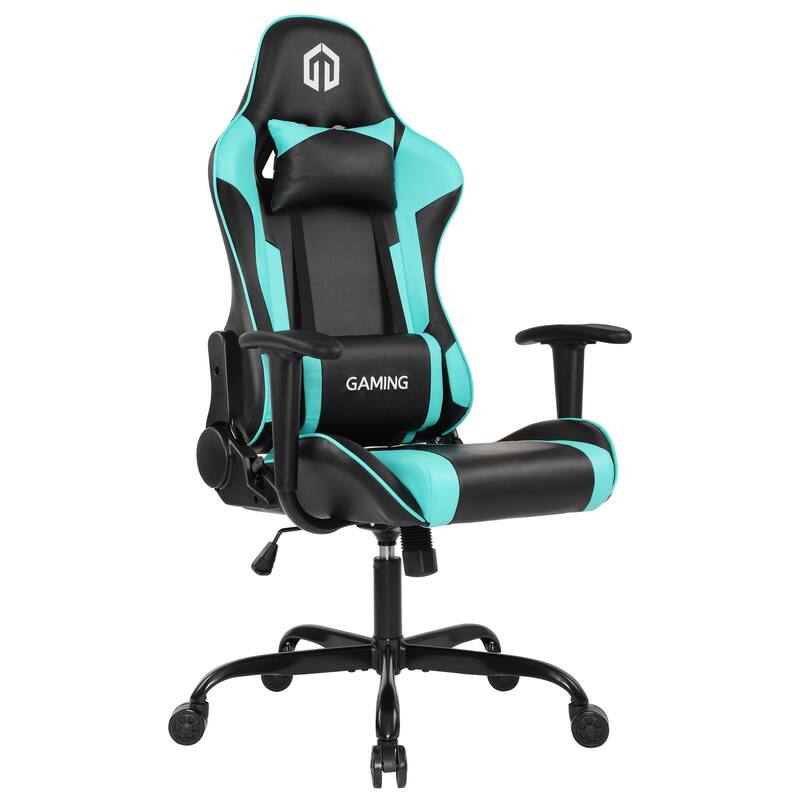 Leather Gaming Chair High Back Racing Style Gamer Chair Computer Desk Office Executive Swivel Chair