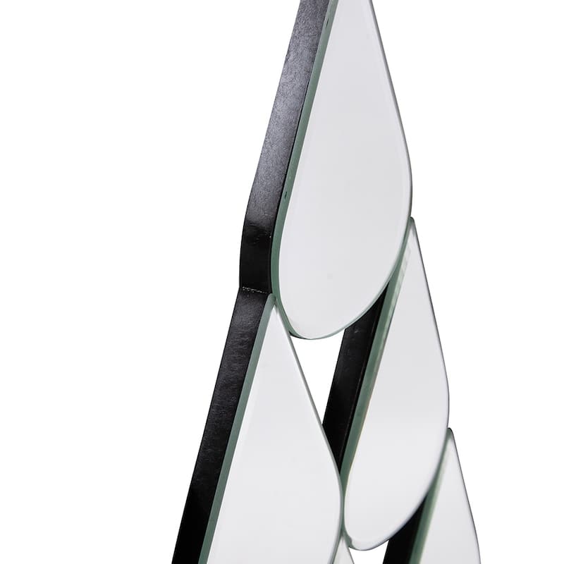 Allan Andrews Frameless Teardrop Diamond Accent Wall Mirror - 24.75"H x 12"W