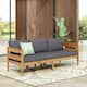 Option Teak+Dark Gray Cushion