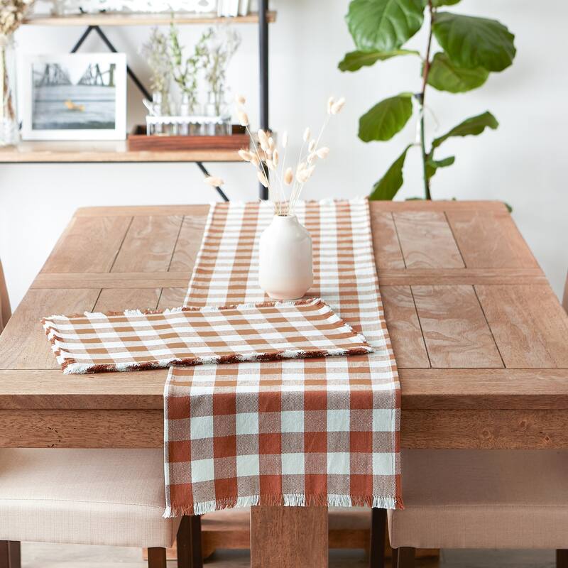 DII Heavyweight Fringed Table Runner