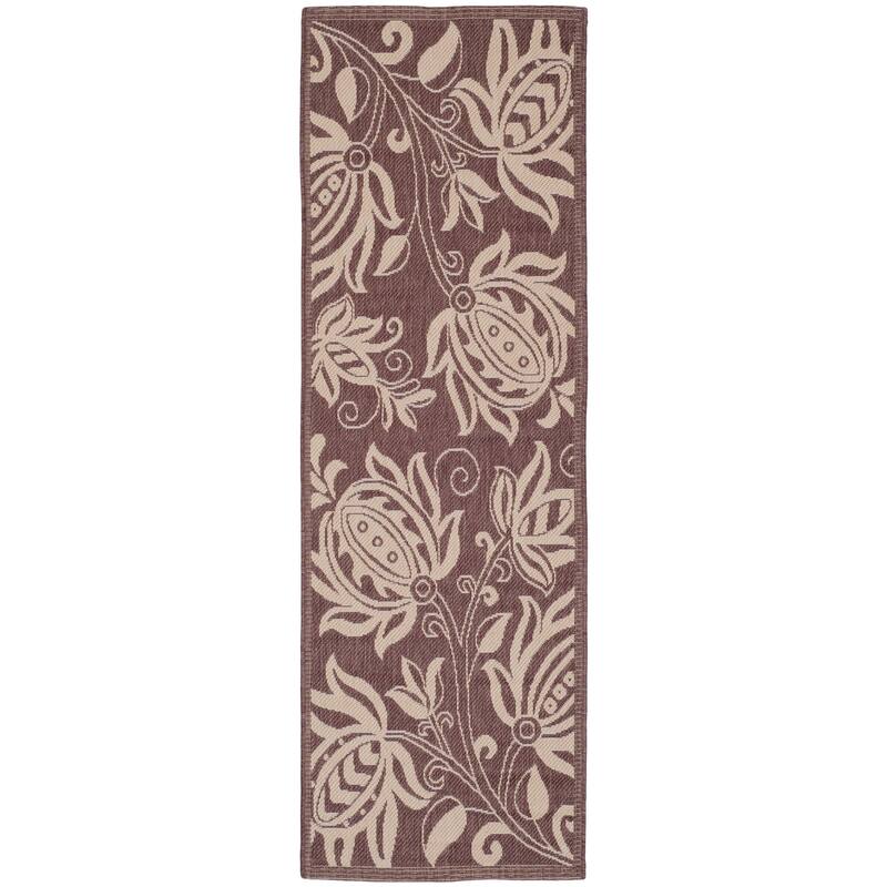 SAFAVIEH Courtyard Leatrice Indoor/ Outdoor Patio Backyard Rug