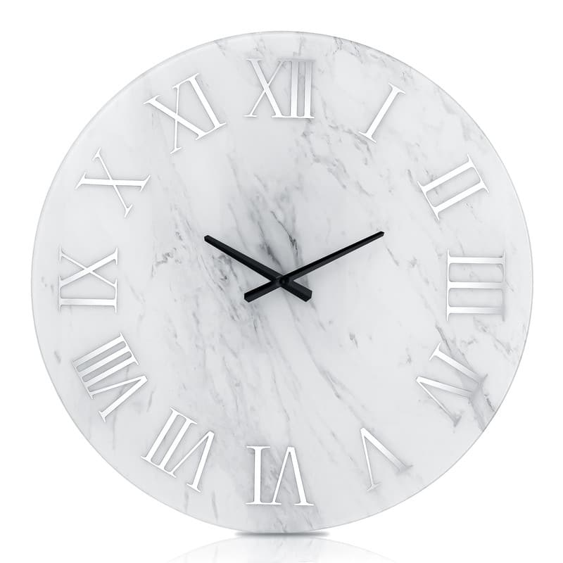 23.6" Glass Frameless Decorative Wall Clock