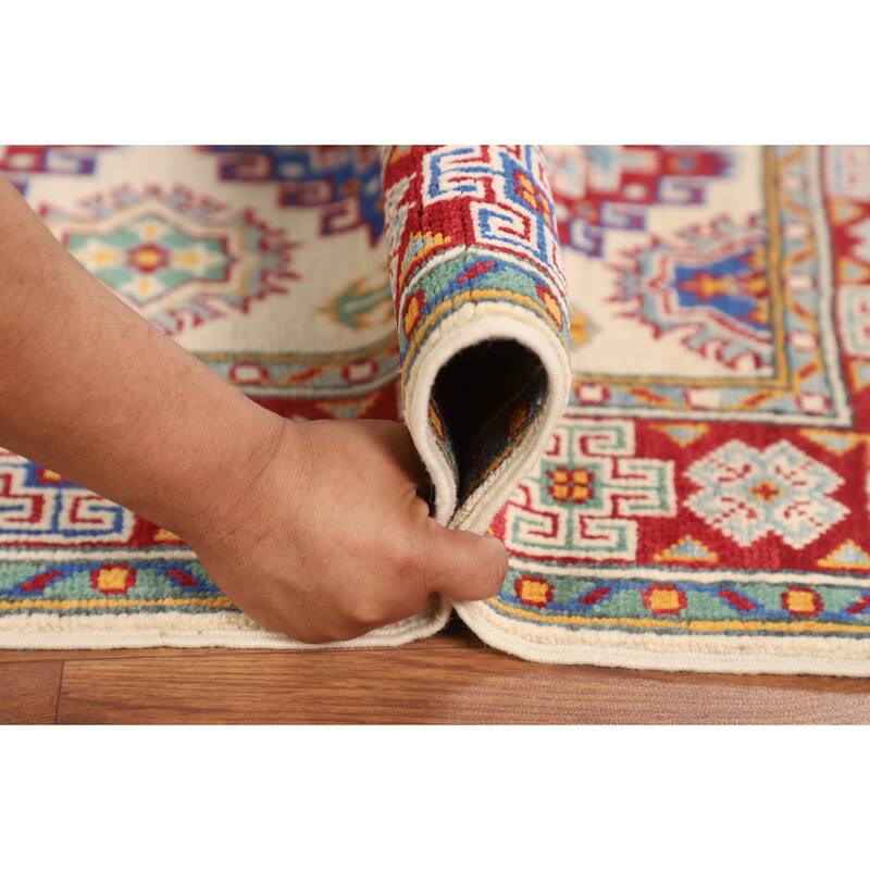 Kazak Oriental Accent Rug Handmade Bedroom / Foyer Wool Carpet - 2'9" x 3'11"