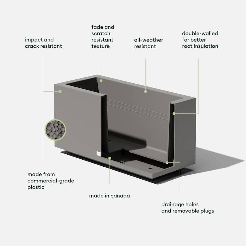 Block Series Long Box Planter