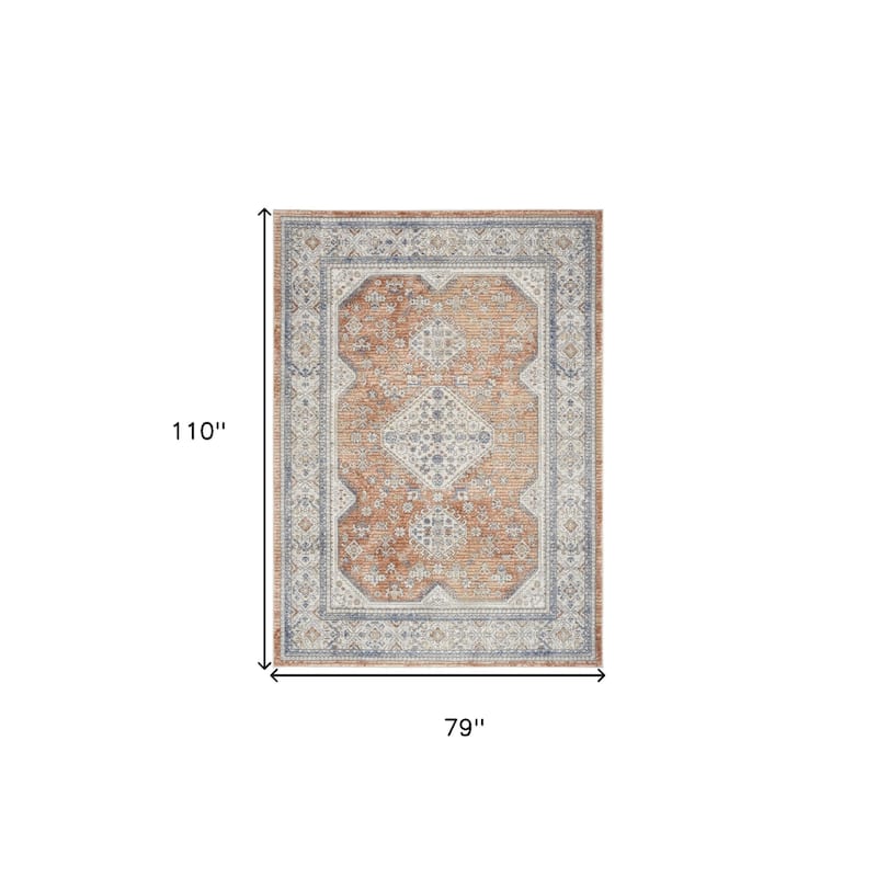 Caki Power Loomed Area Rug By HomeRoots - 110' X '79' X '0.5