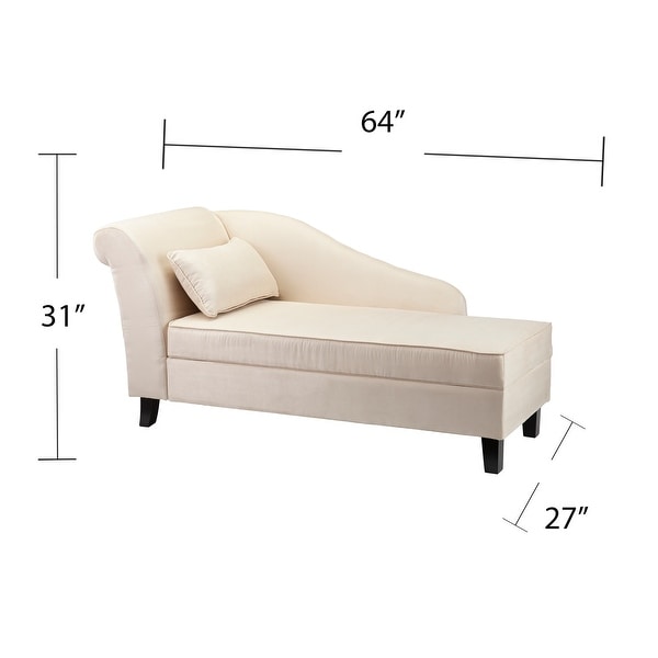 Beige chaise lounge chair on sale