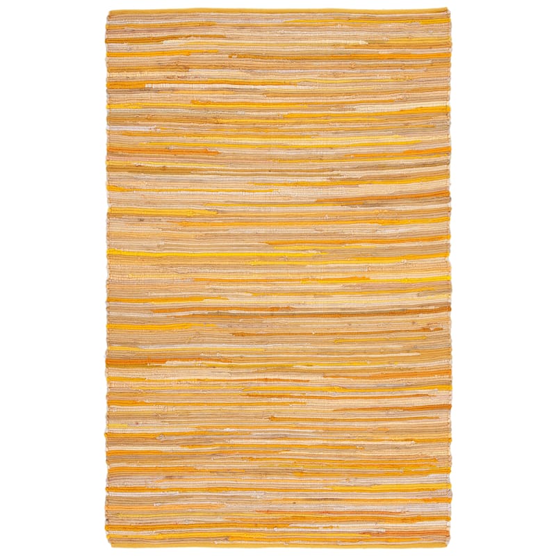 SAFAVIEH Handmade Rag Rug Sevim Casual Stripe Cotton Rug
