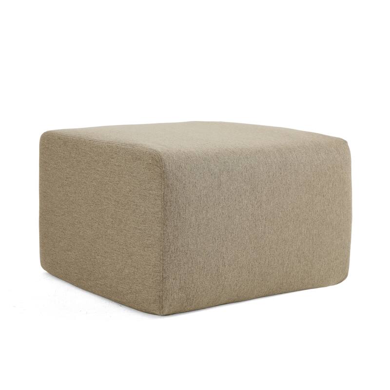 No Assembly Outdoor Patio Modular Sofa with Ottoman, Coffee Table