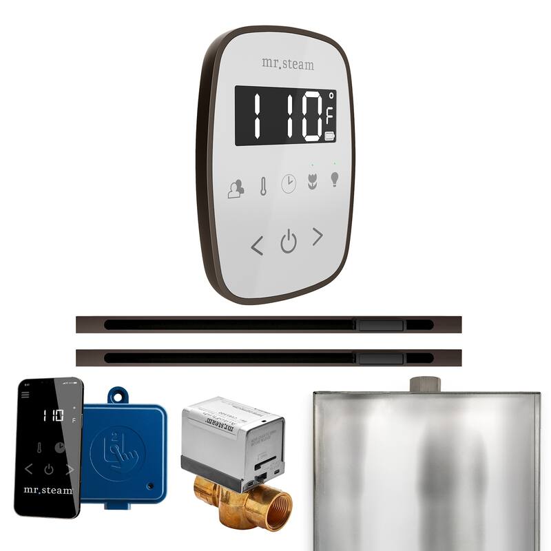 Mr Steam BFXL Butler Flex Max Linear Package Steam Shower Control - White / Oil-Rubbed Bronze
