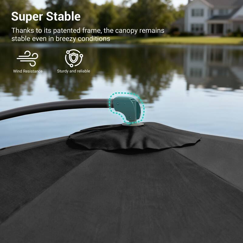 Sonkuki Outdoor 10FT Patio Offset umbrella for Garden