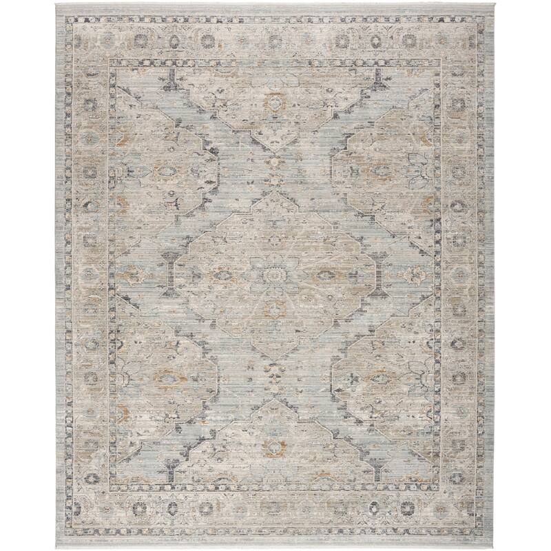 Nourison Nyle Indoor only Grey Geometric Area Rug