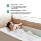 preview thumbnail 127 of 145, Fine Fixtures Acrylic-Fiberglass Soaking Bathtub, White. Alcove/Apron Front