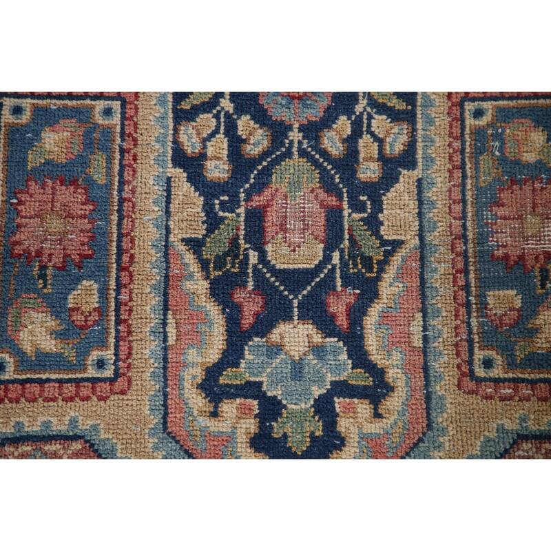 Kerman Persian Antique Area Rug Handmade Wool Carpet - 6'6" x 9'6"