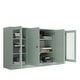 preview thumbnail 8 of 25, Palace Imports 100% Solid Wood TV Stand with Clear Glass and Solid Doors for TVs up to 65"
