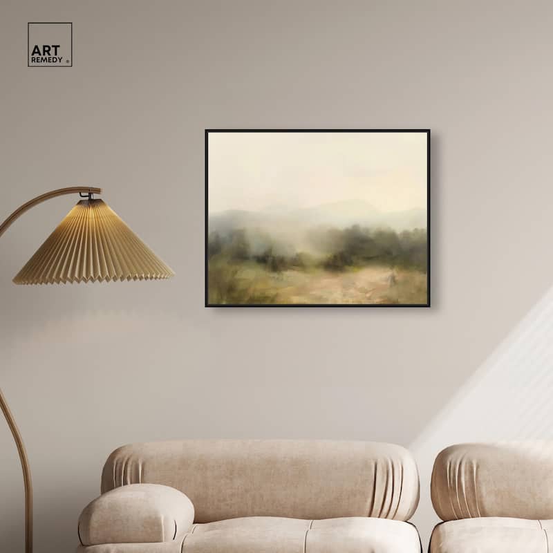 Haze Horizon Canvas by Art Remedy