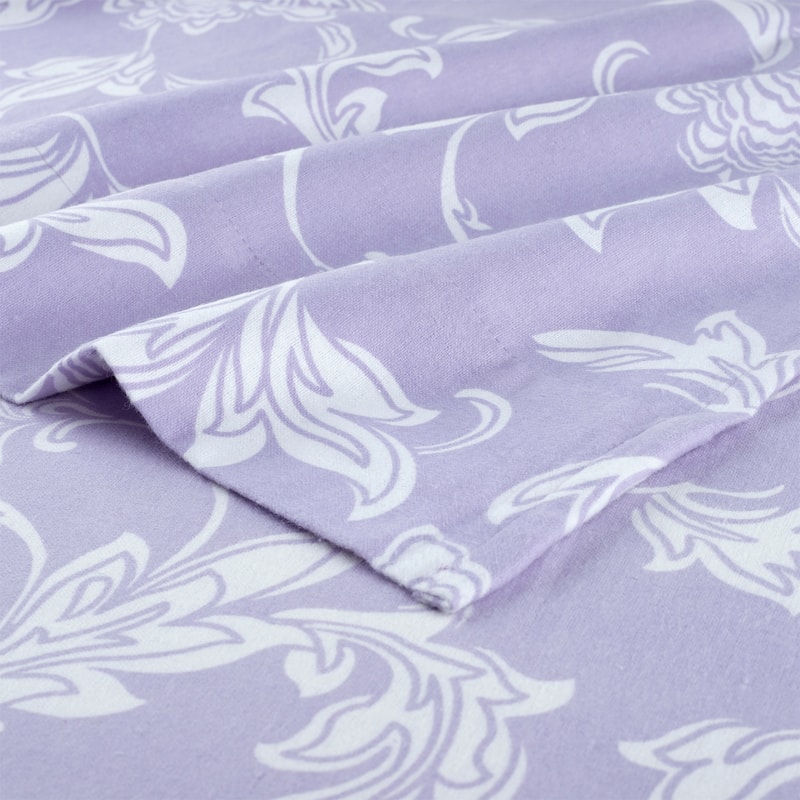 Pointehaven Printed Cotton 180 GSM Deep Pocket Oversized Brushed Flannel Sheet Set