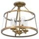 preview thumbnail 3 of 5, Quoizel Barlow 4-Light 16" Ceiling Light