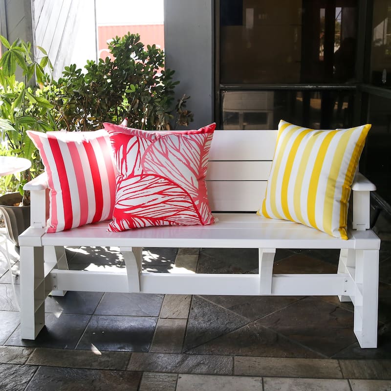 Leaf Vein - Outdoor & Indoor Throw Pillow Set of 2,20"x20"