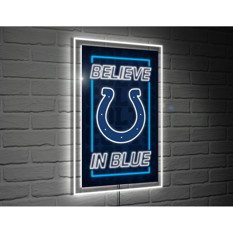Indianapolis Colts LED Lighted Sign - Navy