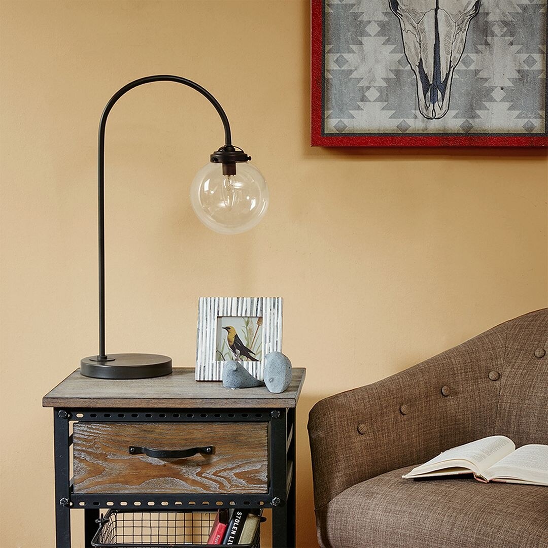 Vintage clear glass table lamps best sale