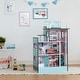 preview thumbnail 3 of 9, Teamson Kids - Dreamland Barcelona 3.5" Doll House - White / Pink